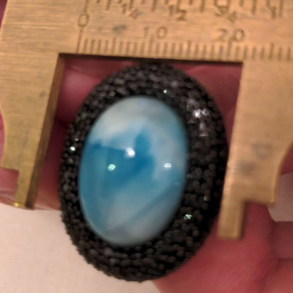 Hand Crafted gorgeous larimar